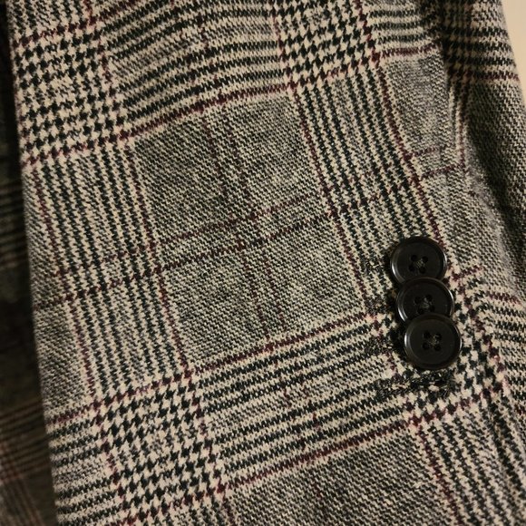 NWOT Banana Republic Men's Sport Coat Brown Plaid 42R Italian Fabric TailoredFit - Picture 8 of 10